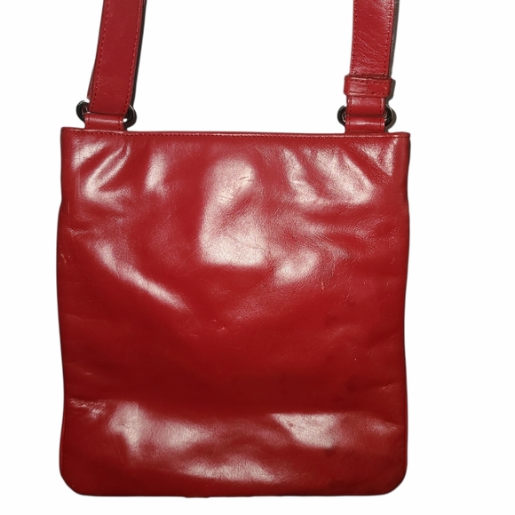 Red Leather Crossbody - Picture 3 of 3